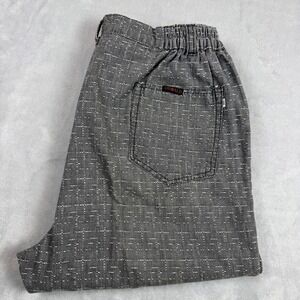 Oswald‎ Women's Capris Cropped Pants Gray Patterned Elastic Waist Casual Med?